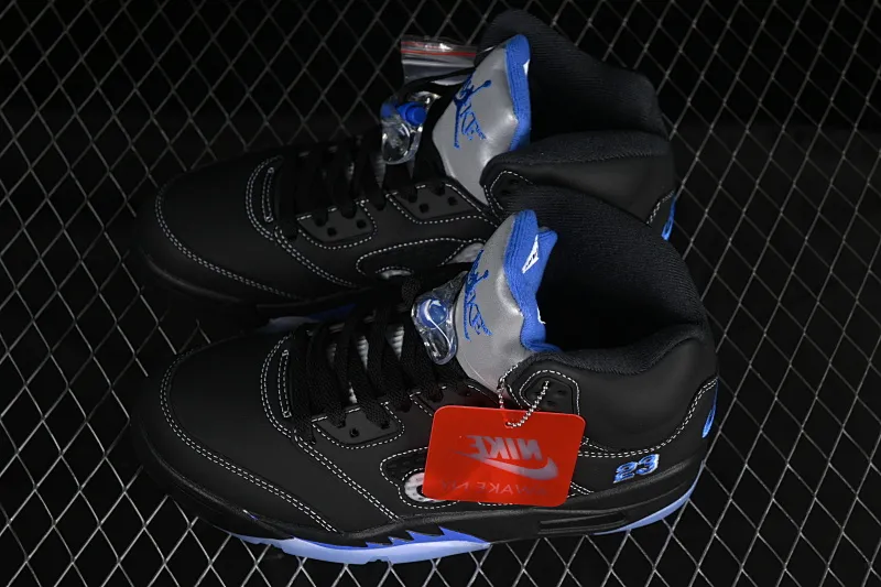 All categories Air Jordan Jordan series basketball shoes Air Jordan 5 L version Awake NY x Air Jordan 5 "Black Metallic" AJ5 Joe 5 joint model black and gray DV4982-004